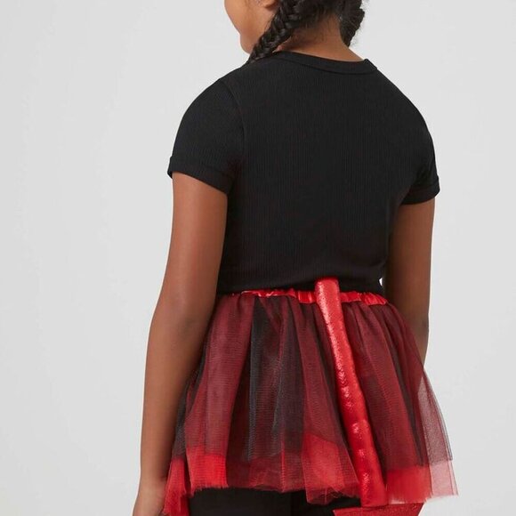 Cute & Colorful Girls Devil Skirt & Horns Kids Dress up Fashion Costume Set - Picture 3 of 6